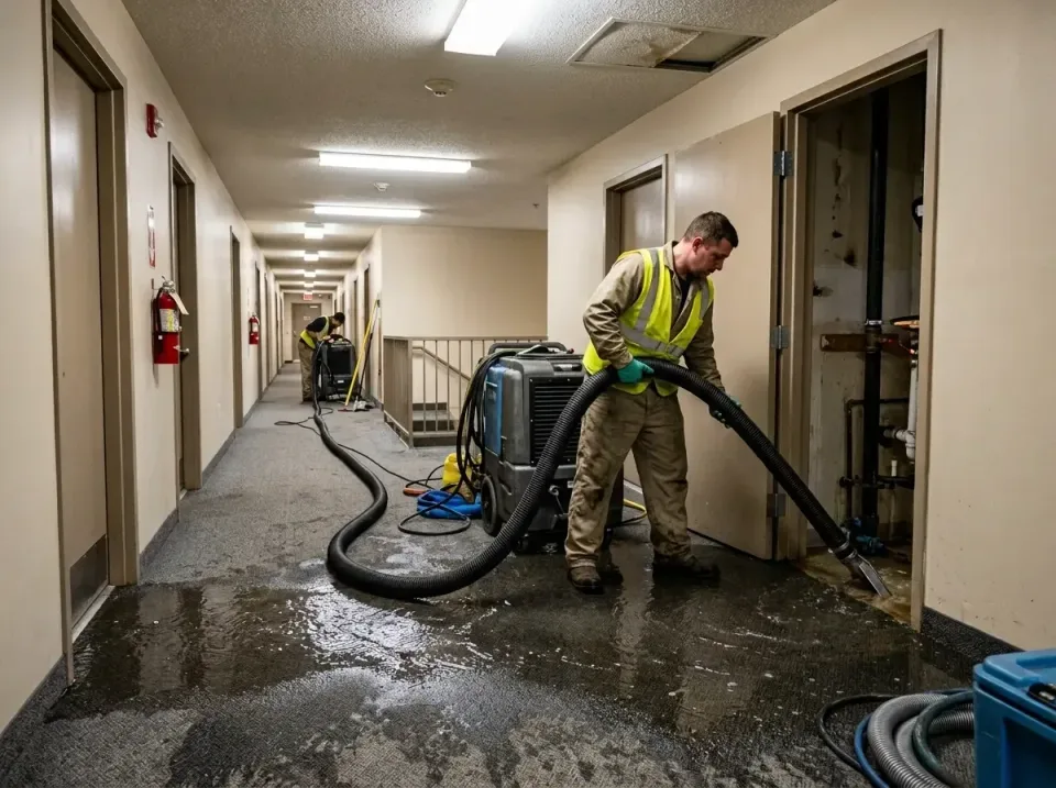 multi-unit-apartment-hallway-f-005 — frequently asked questions, Emergency Burst Pipe Water Extraction & Removal in Knox, IN